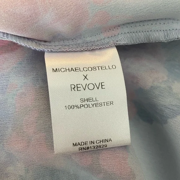 Michael Costello Pink and Blue Robe Intimates - Picture 9 of 13